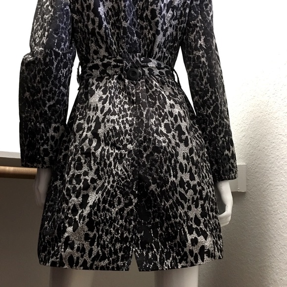 Ambition 🐆 Leopard 🧥 Trench Coat Sz M - Picture 5 of 10